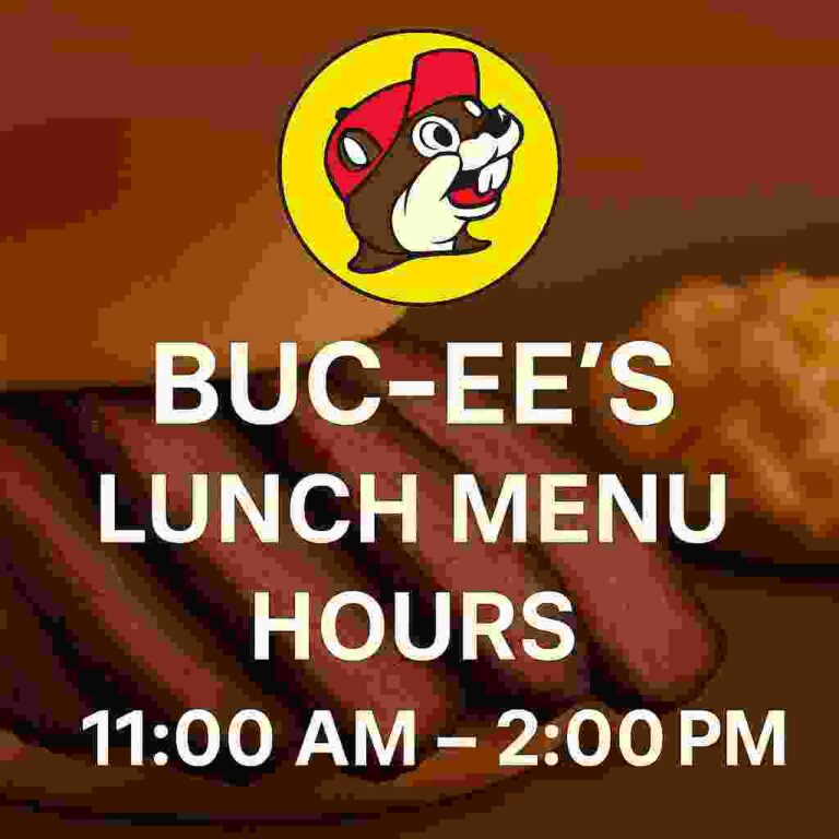 Buc-ees lunch menu hours and prices